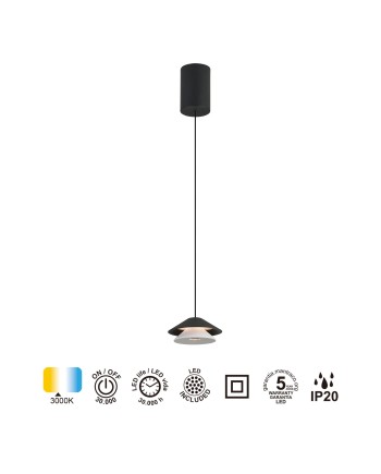 PICCOLA * COLGANTE LED 5W NEGRO